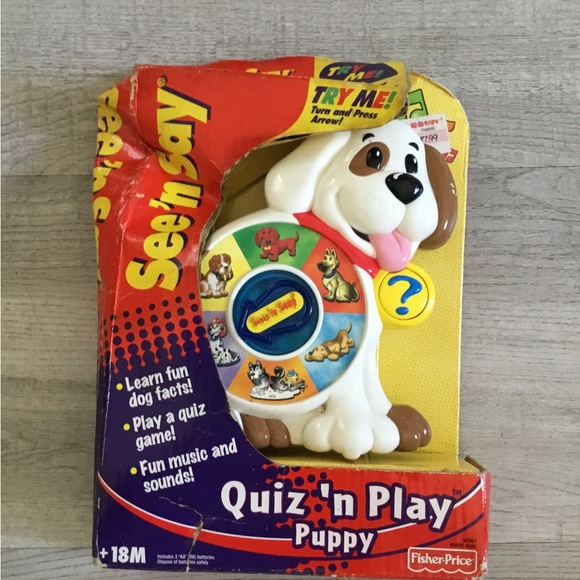 FisherPrice Toys Vintage Fisher Price Quiz And Play Puppy Game